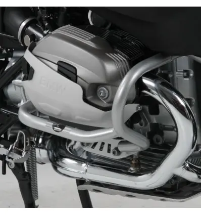 Paramotore Hepco & Becker argento per BMW R-Nine T Racer- Spedito Oggi