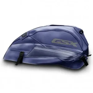 Solo Oggi Copriserbatoio Bagster per Suzuki GSX 1400 in similpelle blu scuro-