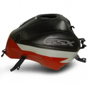 Ultime Pezzi Copriserbatoio Bagster per Suzuki GSX 1400 in similpelle nero, rosso egrigio-