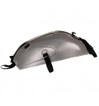 Copriserbatoio Bagster per Yamaha XSR 700 in similpelle grigio cielo e nero- Nuova Collezione