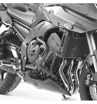 Prezzo Conveniente Paramotore nero Hepco & Becker per Yamaha FZ8 dal 2010-