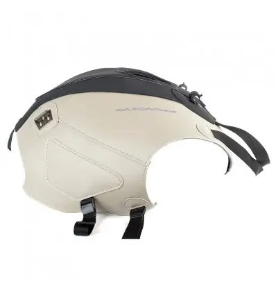 Copriserbatoio Bagster per Aprilia Caponord 1200 in similpelle nero opaco e sabbia- Scelto Dai Clienti