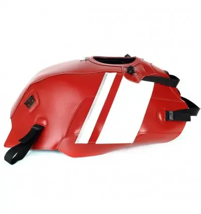 Copriserbatoio Bagster per Moto Guzzi V7, V7 II e V7 III rosso, bianco e argento- Super Prezzo