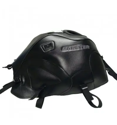 Professionale Copriserbatoio Bagster per Ducati Monster 600, 620,695,750,1000 e S4, S2R, S4R/S 00-08 in similpelle nero-
