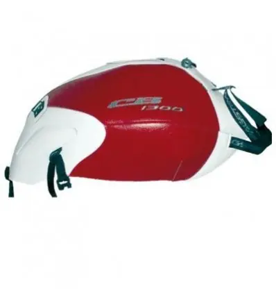 Subito Disponibile Copriserbatoio Bagster per Honda CB1300 e CB1300S 03-11 in similpelle bianco e rosso-