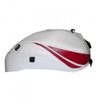Copriserbatoio Bagster per Honda CB 600 Hornet 07-09 in similpelle bianco e rosso scuro- Promozione
