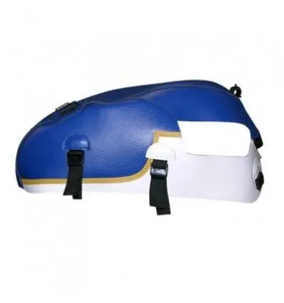 Copriserbatoio Bagster per Triumph Bonneville T100/SE, Scrambler e Thruxton dal 2008 blu, bianco e oro- Must-Have
