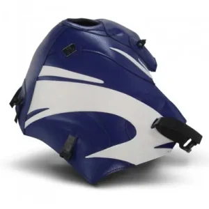 Copriserbatoio Bagster per Honda XRV 750 Africa Twin 93-03 in similpelle baltico e deco bianco- Offerta