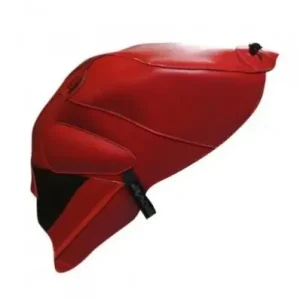 Copriserbatoio Bagster per Aprilia Tuono 1000 03-05, RSV Mille e Mille R 01-03 in similpelle rosso e nero- Ultime Pezzi