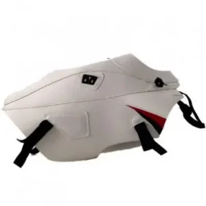 Professionale Copriserbatoio Bagster per Yamaha XTZ 660 08-14 in similpelle bianco, nero e rosso-
