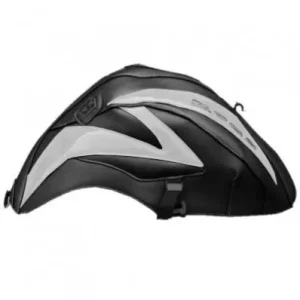 Ultima Occasione Copriserbatoio Bagster per Kawasaki Z750 07-12 in similpelle nero e grigio metal-