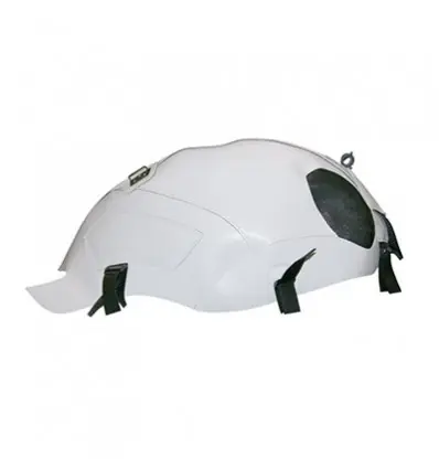 Copriserbatoio Bagster per Ducati Monster 696, 1100, 1100 S, 796, 1100 EVO 08-14 in similpelle bianco e nero- Offerta Limitata
