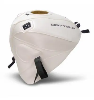 Nuovo Arrivo Copriserbatoio Bagster per Triumph Daytona 675 e 675R dal 2013 in similpelle bianco-