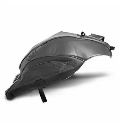 Esclusivo Copriserbatoio Bagster per Ducati Diavel 1200 11-18 in similpelle grigio spazio e carbonio-