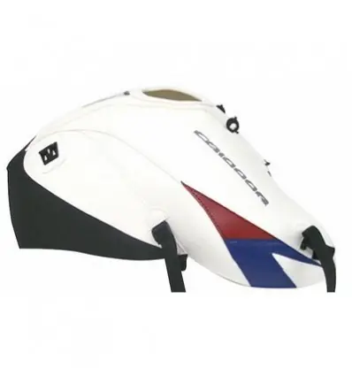 Copriserbatoio Bagster per Honda CB 1000R 08-17 in similpelle bianco, punta blu e rosso scuro- Sconto