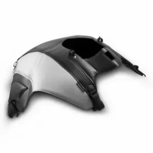 Reso Gratuito Copriserbatoio Bagster per Ducati Diavel 1200 11-18 in similpelle nero, deco e bordo argento-