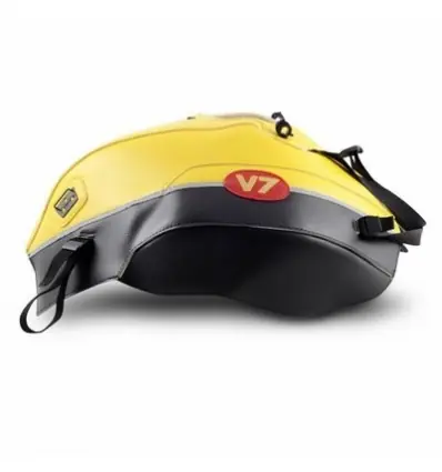 Copriserbatoio Bagster per Moto Guzzi V7, V7 II e V7 III giunchiglia, nero e striscia grigio chiaro- Compra Oggi Stesso