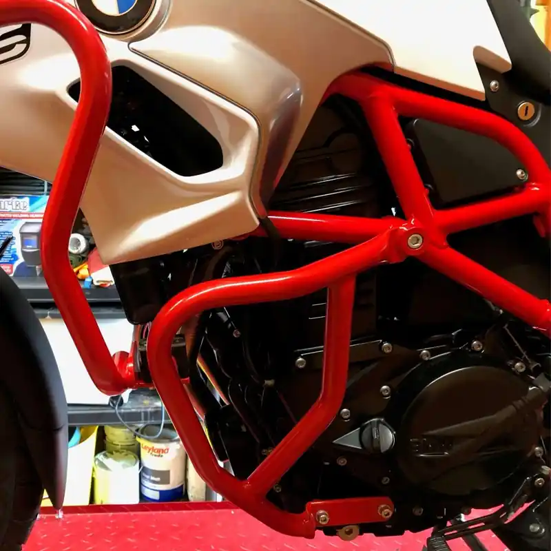 Saldi Paramotore rosso Hepco & Becker per BMW F800GS 08-14-