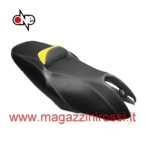 Ultimissimo Modello Fodera sella ONE per Yamaha T-Max 500 01-07 nero e giallo-
