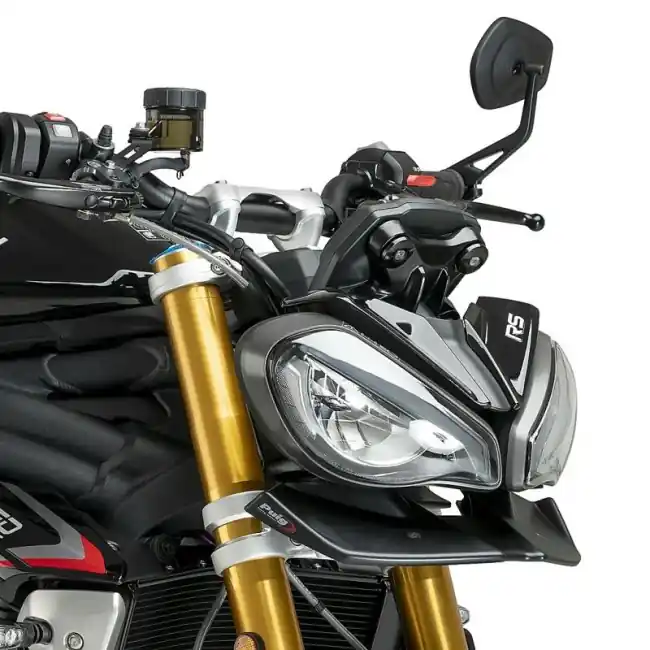 Scelto Dai Clienti Spoiler frontale Puig per Triumph Street Triple 765 R/RS e Speed Triple 1200 RS nero opaco-