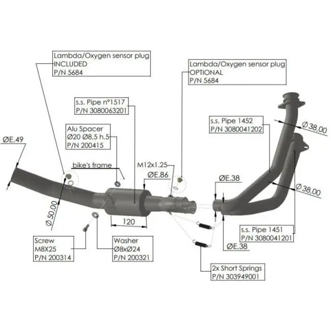 Collettori Leovince per Honda CB 750 Hornet dal 2025- A Buon Prezzo