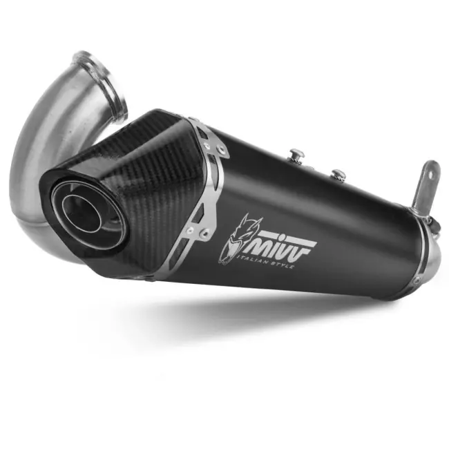 Pagamento Sicuro Terminale Mivv Delta Race Inox Black per Ducati Panigale V2 20-24 e Streetfighter V2 22-24-