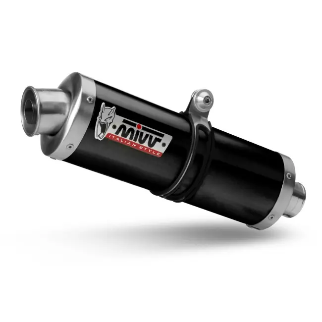 Terminale Mivv Oval Inox Black per Honda XL 750 Transalp dal 2023- Popolare