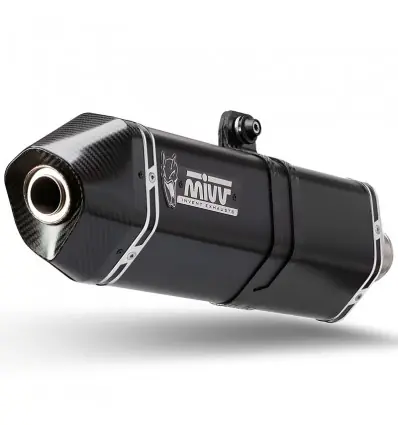 Terminale Mivv Speed Edge Inox Black per Honda CRF 1100L Africa Twin e Adv- Popolare