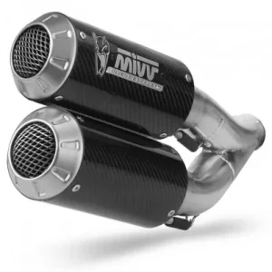 Terminale Mivv MK3 Carbon doppio per Triumph Speed Triple 1200 RR e RS- Subito Disponibile