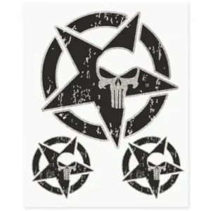 Set adesivi serie Adventure Stickers - Stella Usa Skull- Scelto Dai Clienti