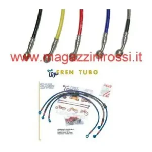 Offerta Limitata Kit Fren Tubo Moto Guzzi 1200 Sport 8V in acciaio vari colori-Bianco