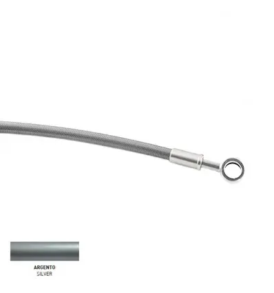 Kit tubi freno Accossato in treccia per Ducati Streetfighter 848 dal 2012 al 2013-Arancio Nuova Collezione