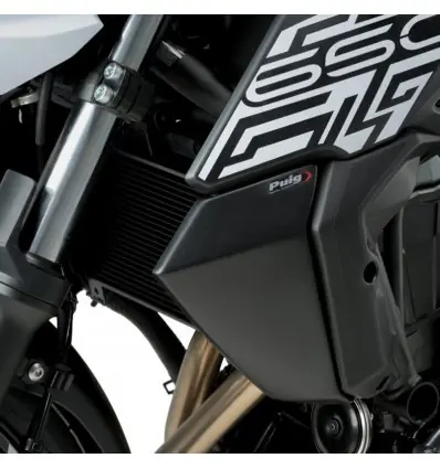 Must-Have Coppia pannelli laterali radiatore Puig per Kawasaki Z650 dal 2017-Carbonio