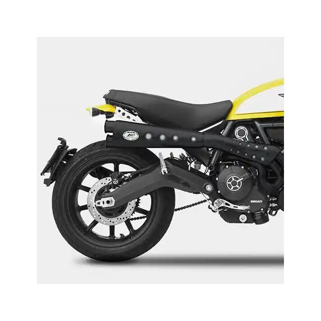 Scarico completo Zard alto in acciaio Dark per Ducati Scrambler 800 15-16- Novità