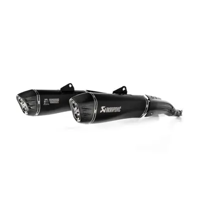 Coppia di terminali Akrapovic Slip On Titanio neri per BMW K1600B Grand America- Direttamente Dal Produttore