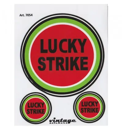 Adesivo serie Vintage Lucky Strike 9x12 cm- Prezzo Conveniente