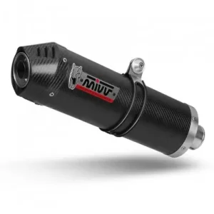 Popolare Scarico completo Mivv Oval Carbonio per Kymco AK550 fino al 2020-