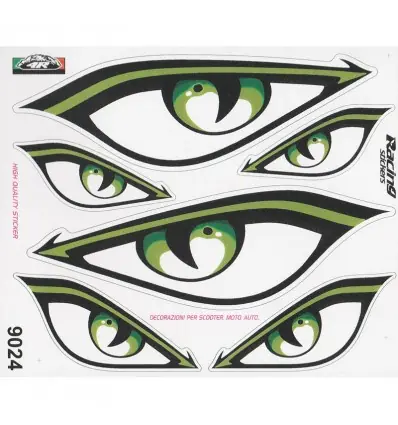Set adesivi 20x24 cm Occhi- Reso Gratuito