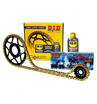 Kit catena corona e pignone DID per Yamaha MT09, MT09 SP, MT09 Tracer e XSR 900- Ultima Occasione