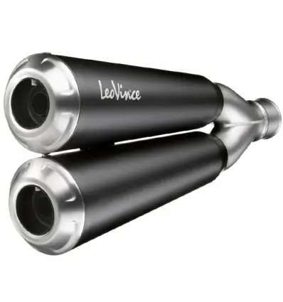 Terminale Leovince GP Duals per Yamaha XSR 700 16-20- Quantità Limitata
