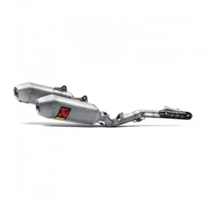 Più Venduto Coppia di marmitte Akrapovic Titanio non omologate per Honda CRF450R 15-16-