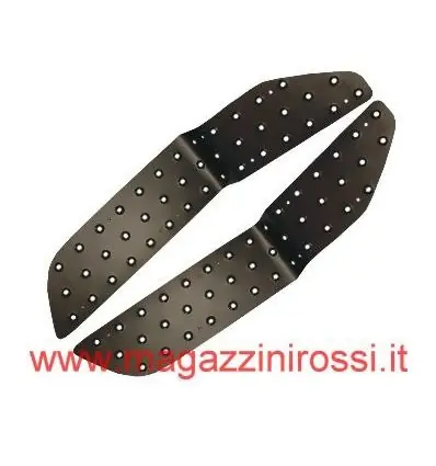 Pedane alluminio ONE Yamaha T-Max 500 01-07 nere forate- Saldi