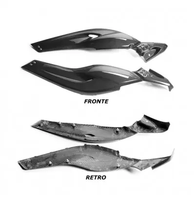 Occasione Carenature laterali boomerang LEA carbonio Yamaha T-Max 500 08-11-