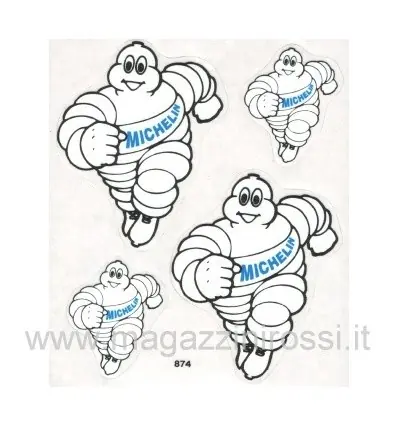 Reso Gratuito Set piccolo adesivi 4R Omino Michelin 1-