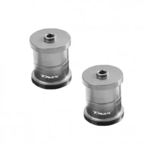 Rialzi schienalino pilota Performance1 per Yamaha T-Max 500 01-11 e T-Max 530 vari colori-Argento Economico