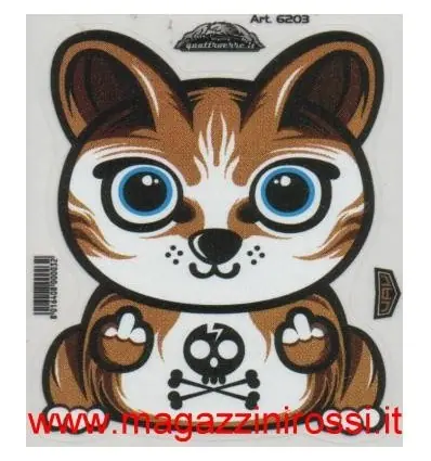 Prezzo Basso Set adesivi piccolo 4R Gatto occhi blu-