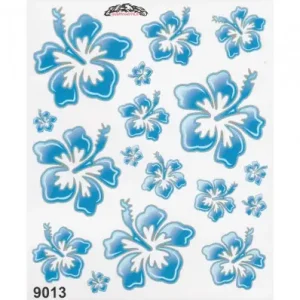 Set adesivi 20x24 cm Fiori Azzurri- Affare