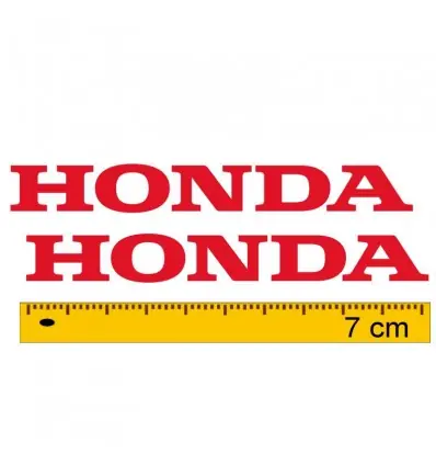 Quantità Limitata Coppia adesivi scritta Honda 7 cm in vari colori-Argento