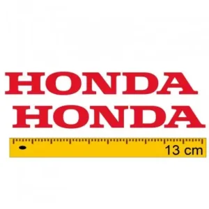 Coppia adesivi scritta Honda 15 cm in vari colori-Argento Offerta Limitata