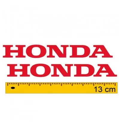 Coppia adesivi scritta Honda 15 cm in vari colori-Argento Offerta Limitata